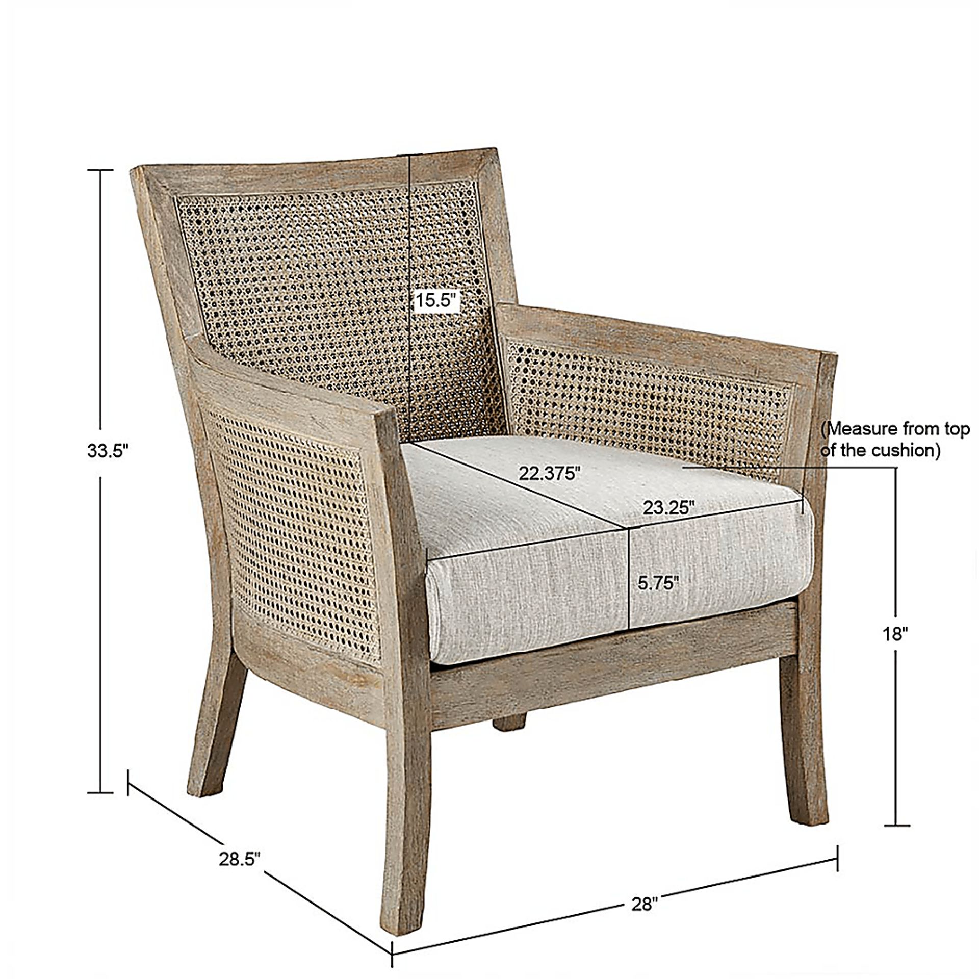 Riverford Cream Accent Chair - Image 9