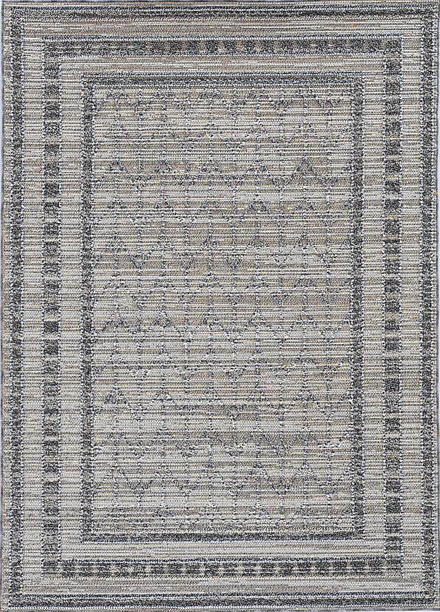 Riverhaven Gray 5' x 7'6 Indoor/Outdoor Rug - Thumbnail - Image 1