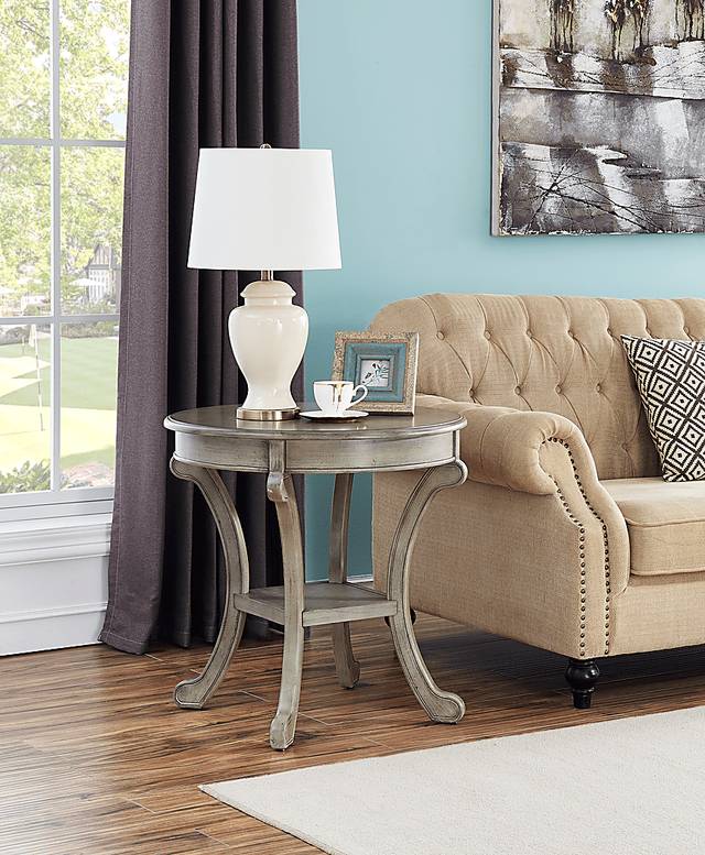 Riverine Gray Accent Table - Thumbnail - Image 3