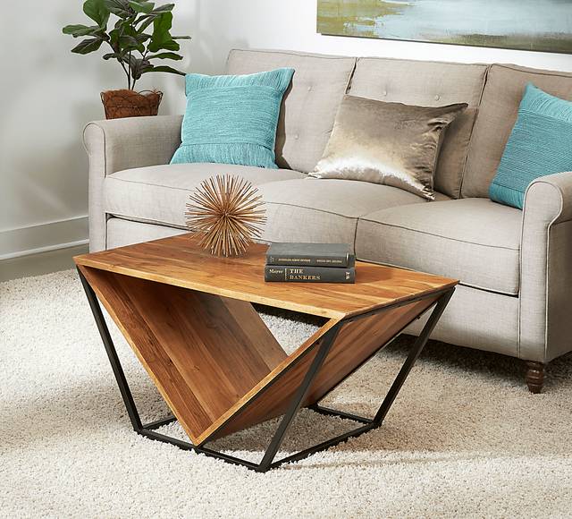 Riverlon Brown Cocktail Table - Thumbnail - Image 5