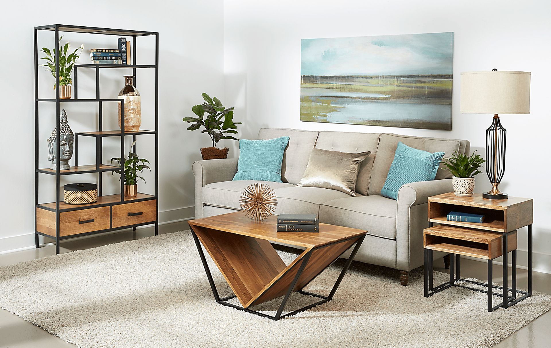 Riverlon Brown Cocktail Table - Image 6