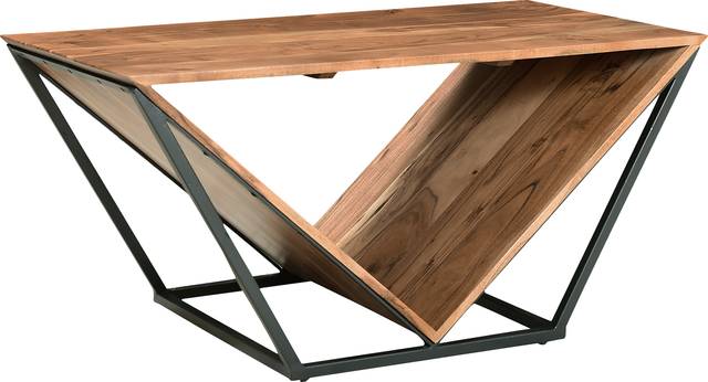 Riverlon Brown Cocktail Table - Thumbnail - Image 1