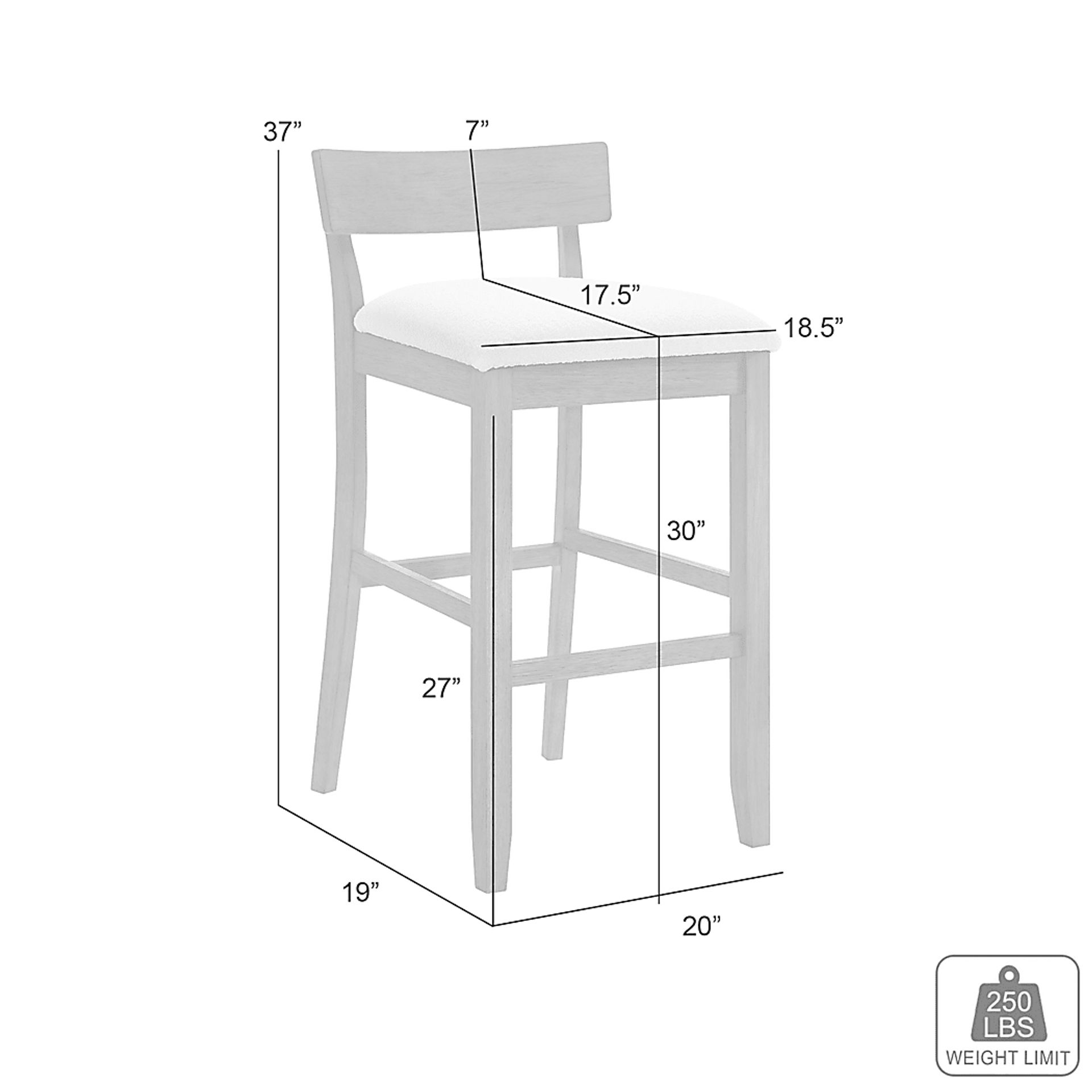 Riverstar Natural Barstool - Image 5