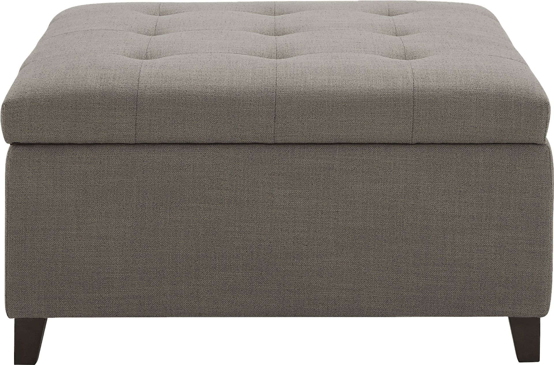Riverton Place Gray Storage Cocktail Ottoman - Image 2