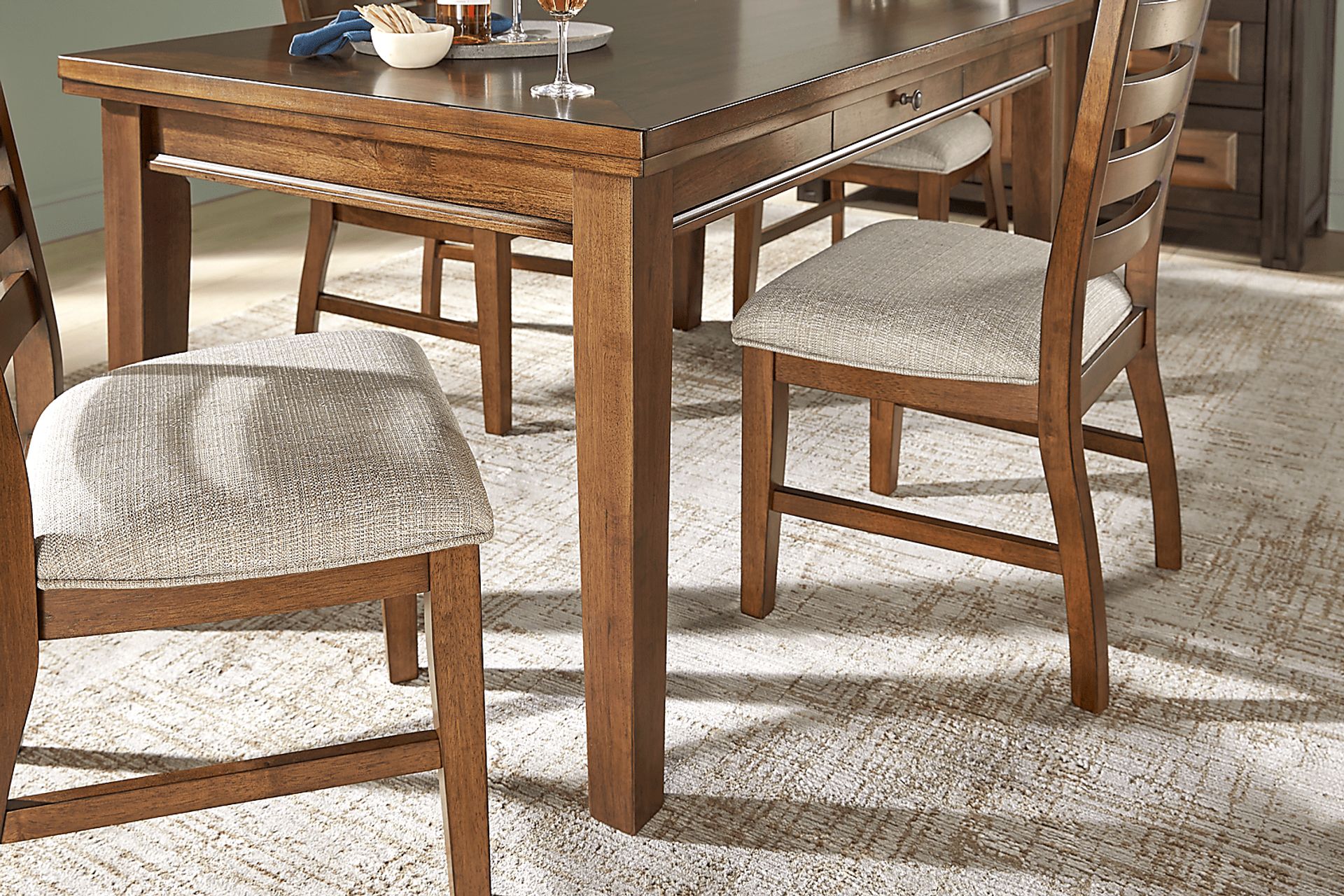Riverview Brown Cherry 5 Pc Dining Room - Image 3