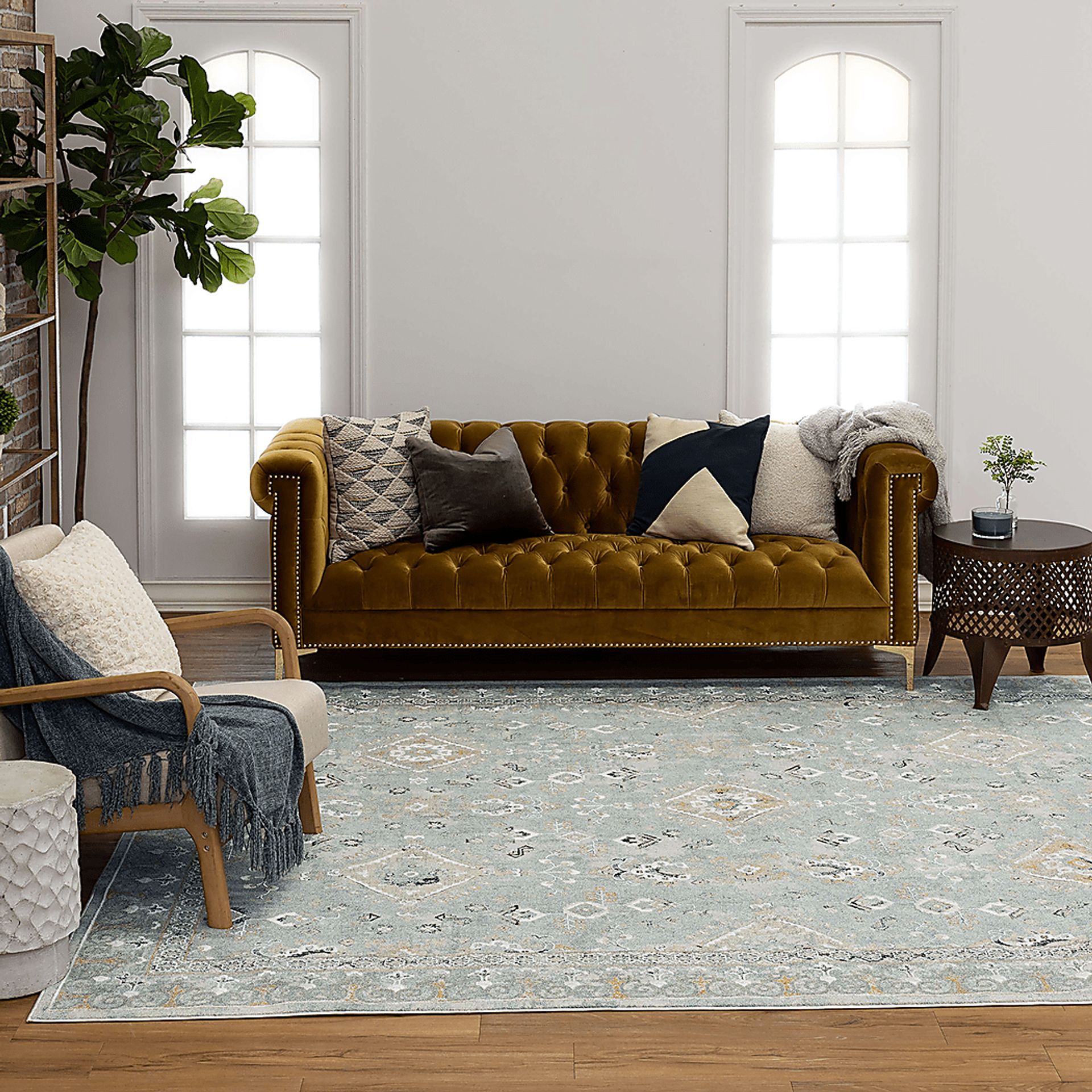 Riverwick Blue 6'6 x 9'10 Rug - Image 2