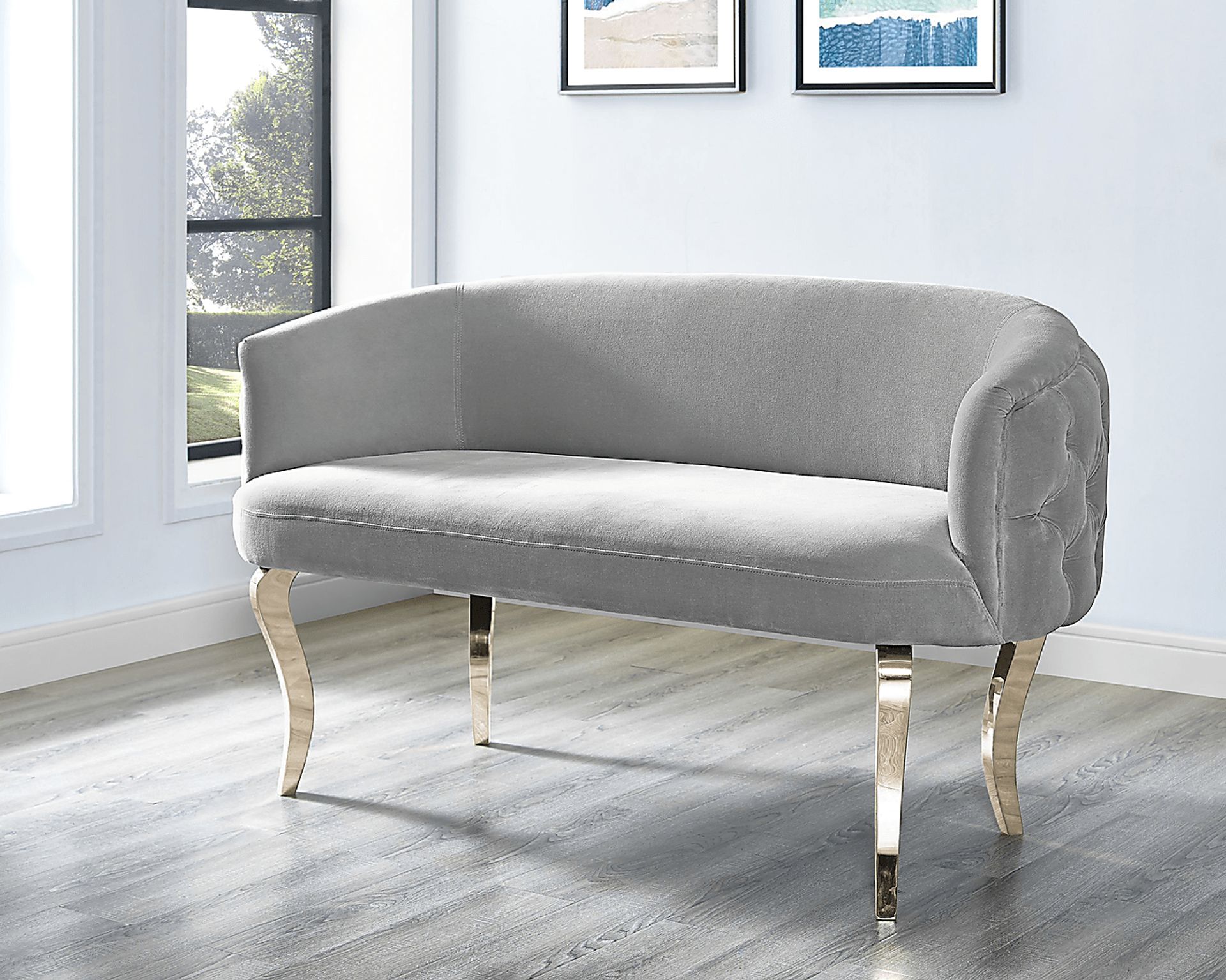 Rivka Gray Settee - Image 3