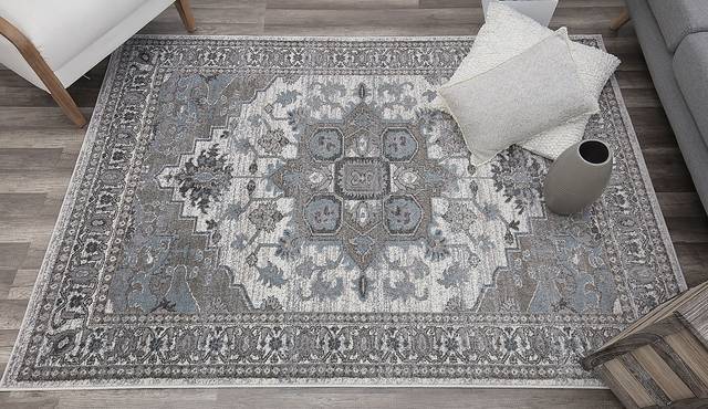 Rizu Cream 5' x 7' Rug - Thumbnail - Image 3