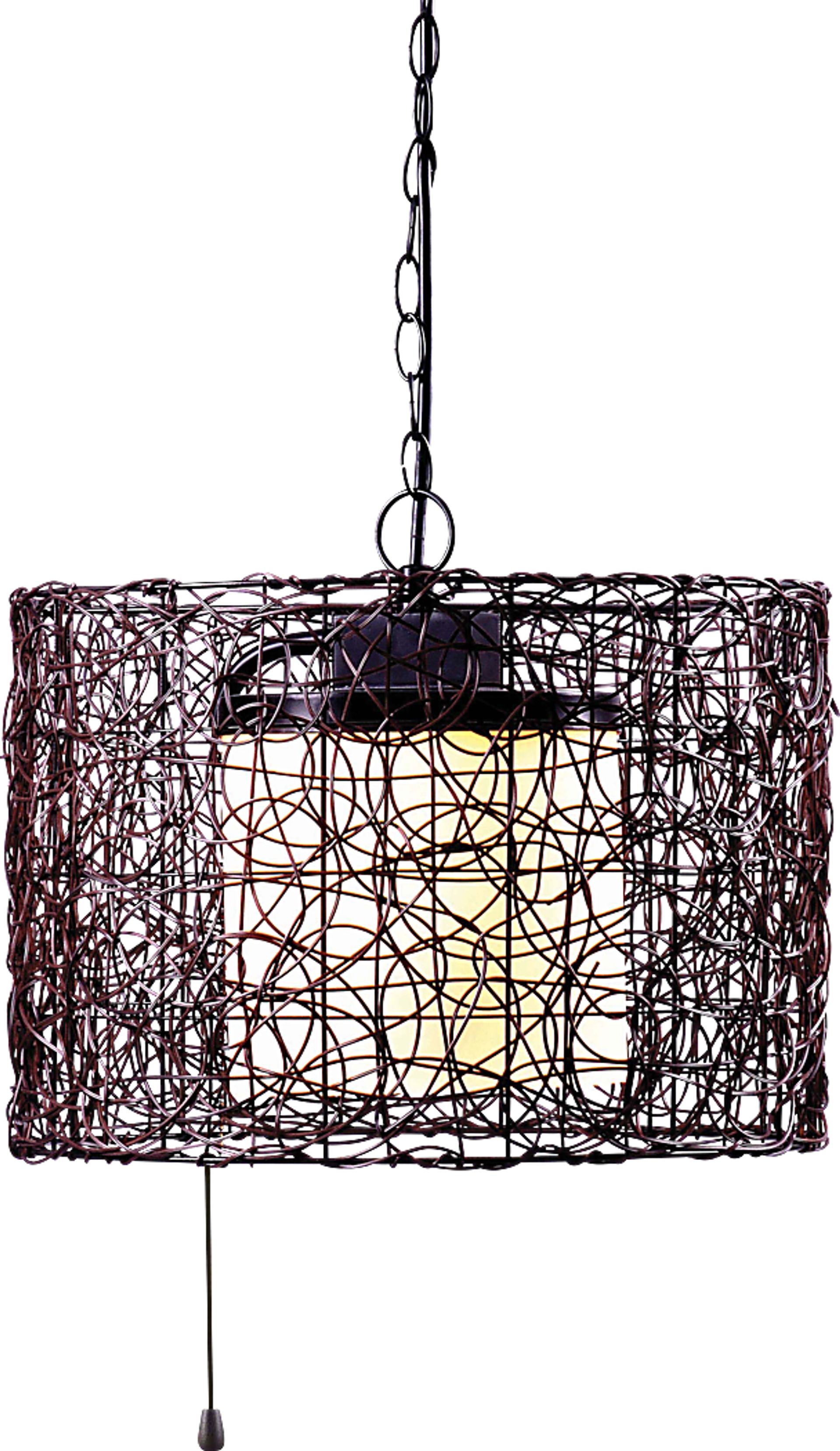 Roanoke Island Black Outdoor Chandelier - Image 1