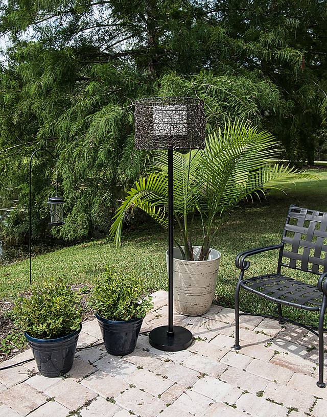 Roanoke Island Brown Outdoor Floor lamp - Thumbnail - Image 2