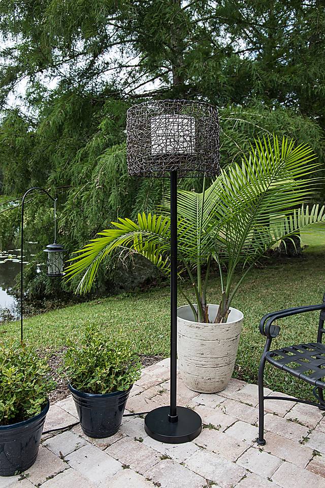 Roanoke Island Brown Outdoor Floor lamp - Thumbnail - Image 3