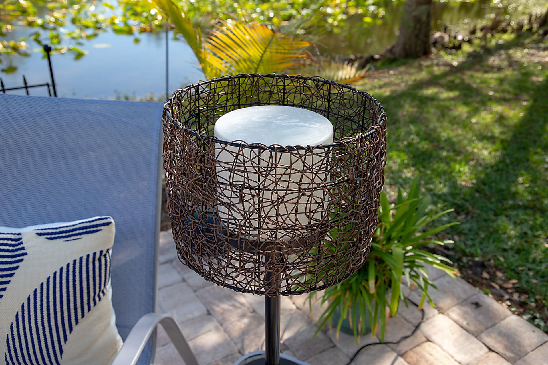 Roanoke Island Brown Outdoor Lamp - Image 4