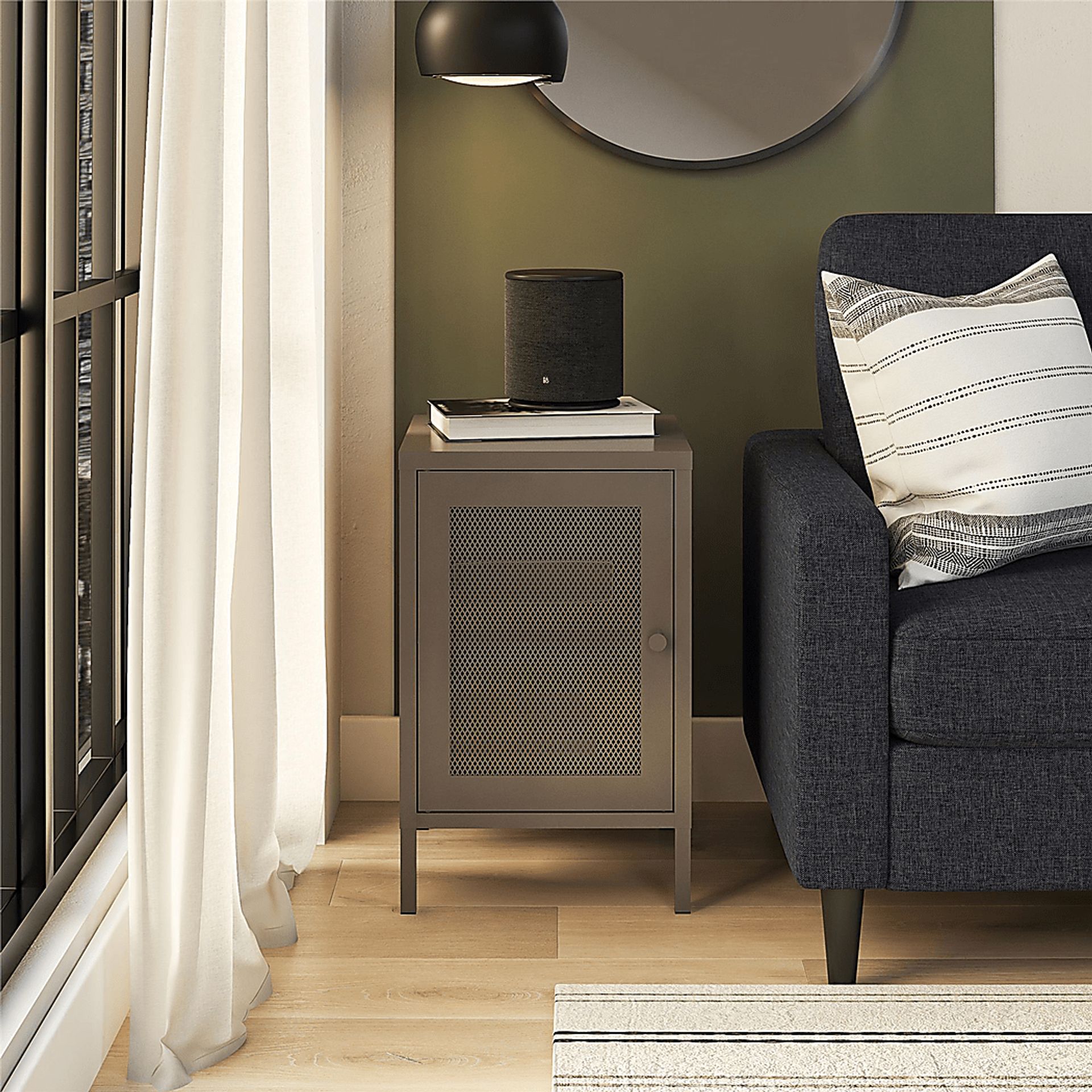 Roaris Graphite Storage End Table - Image 2