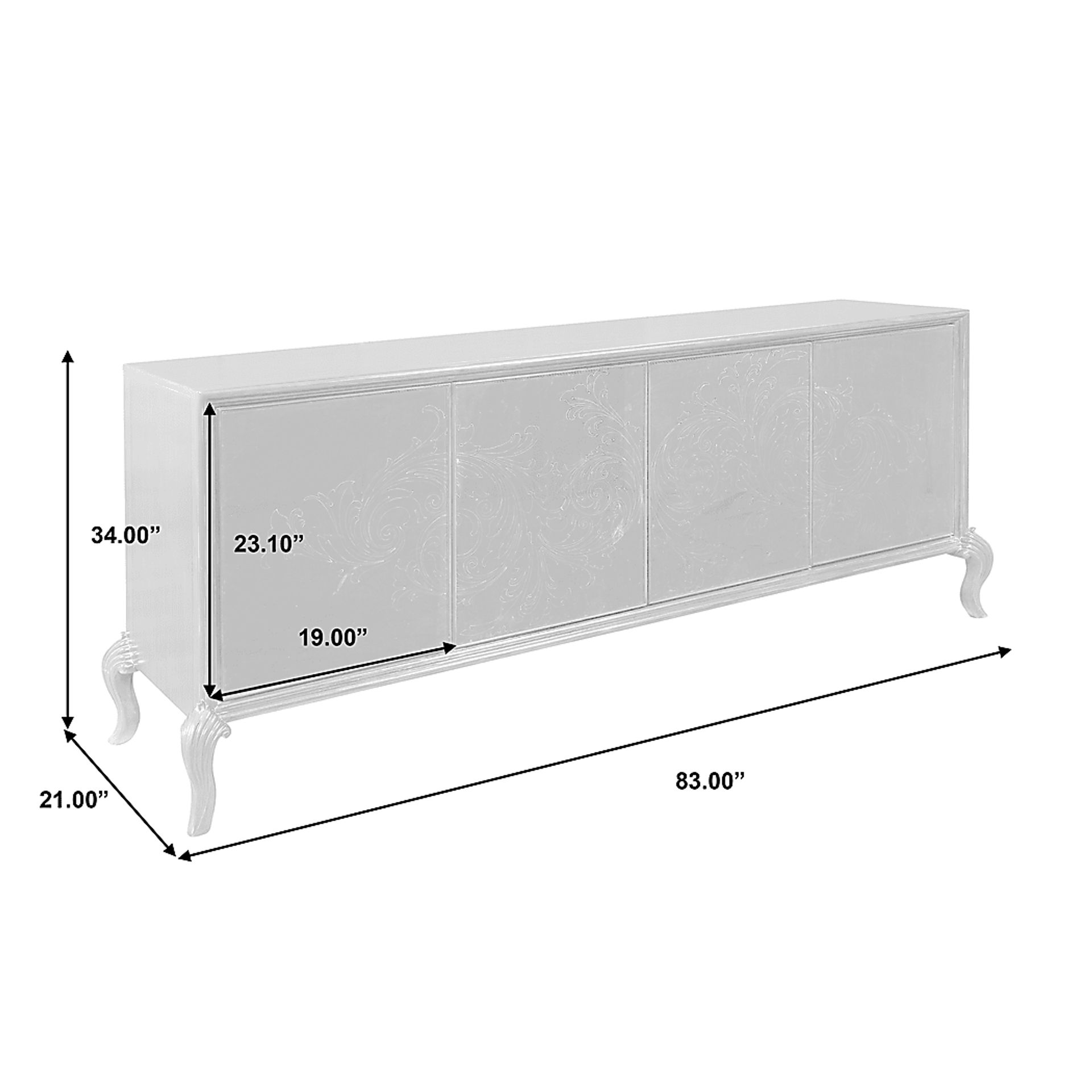 Robeline Black Credenza - Image 7