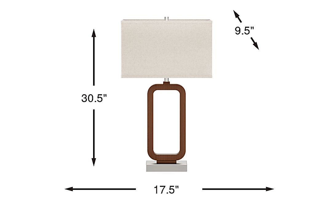 Robin Lane Walnut Lamp