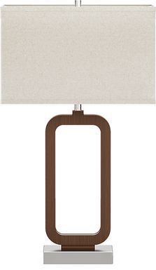 Robin Lane Walnut Finish Table Lamp