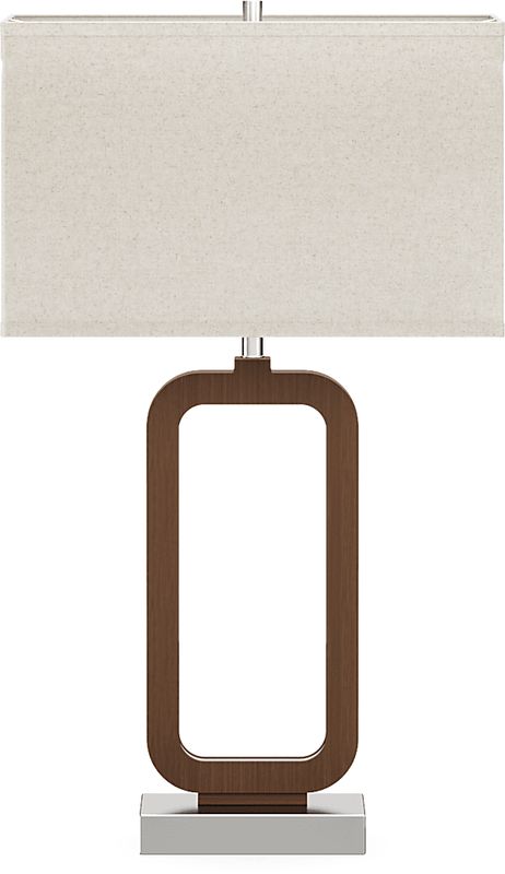 Robin Lane Walnut Finish Table Lamp