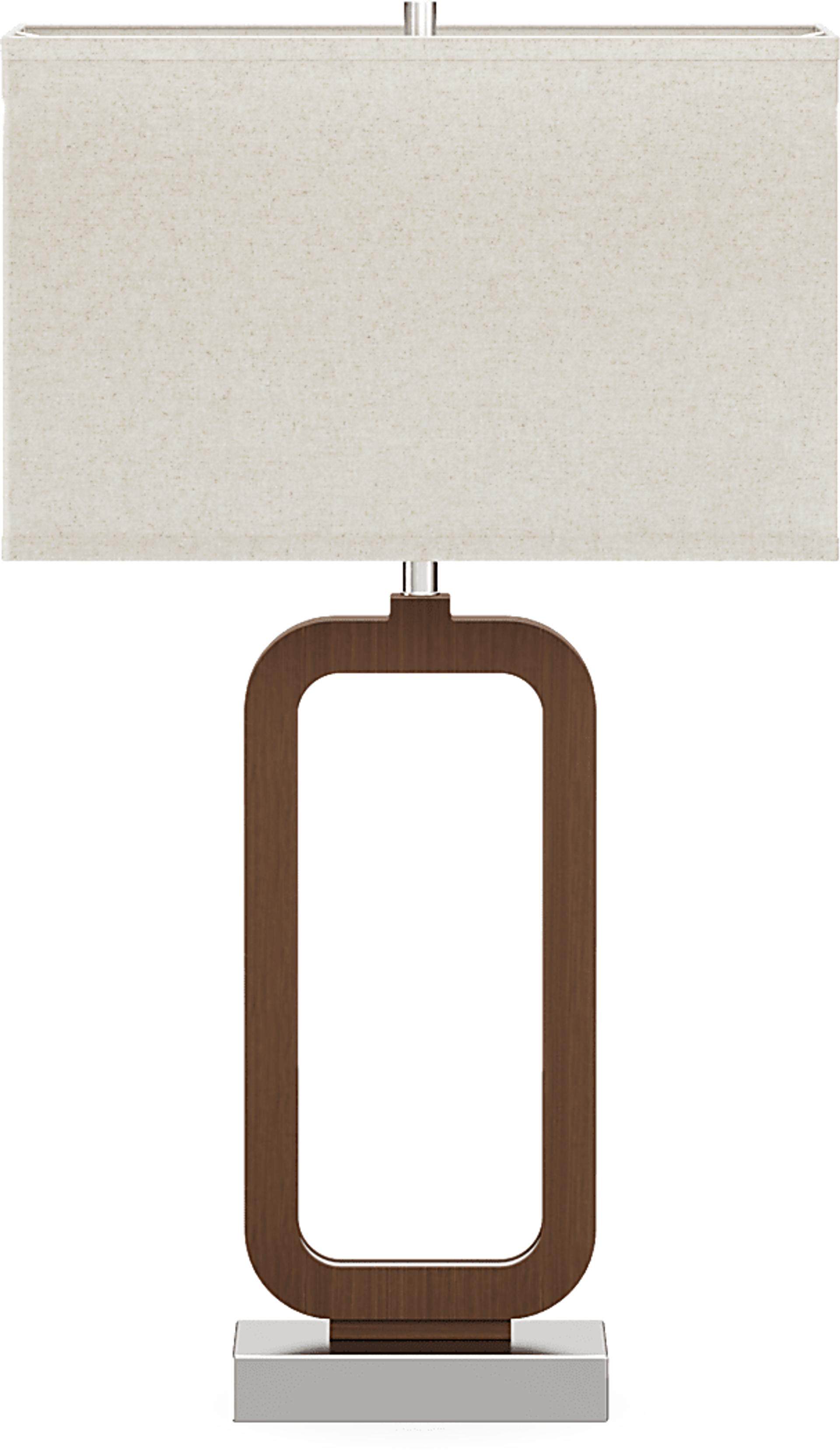 Robin Lane Walnut Finish Table Lamp