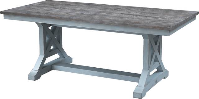 Robinette Blue Dining Table - Thumbnail - Image 1