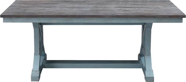 Robinette Blue Dining Table - Thumbnail - Image 3