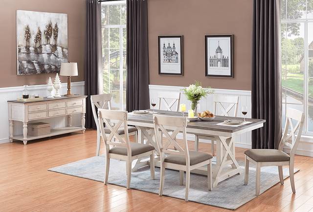 Robinette Cream Dining Table - Thumbnail - Image 5