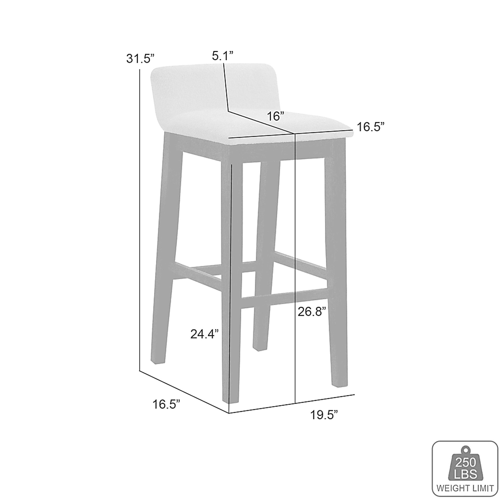 Robinwheels Natural Counter Height Stool - Image 3
