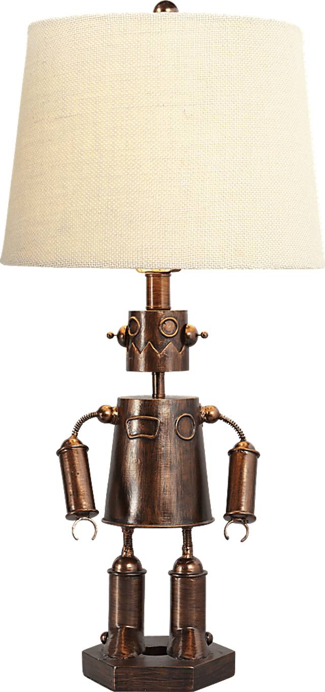Kids Robot of Steel Metal Lamp - Thumbnail - Image 1