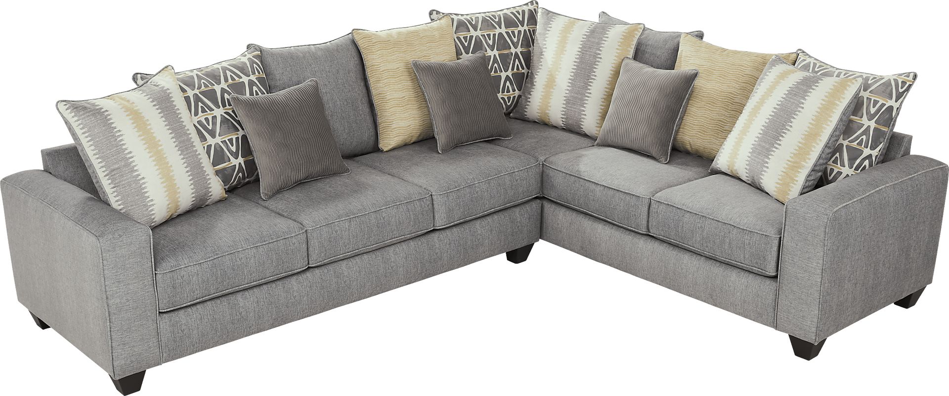 Robson Street Dark Gray 5 Pc Sleeper Sectional Living Room - Image 3