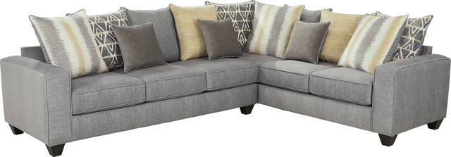 Robson Street Dark Gray 2 Pc Sleeper Sectional - Thumbnail - Image 1