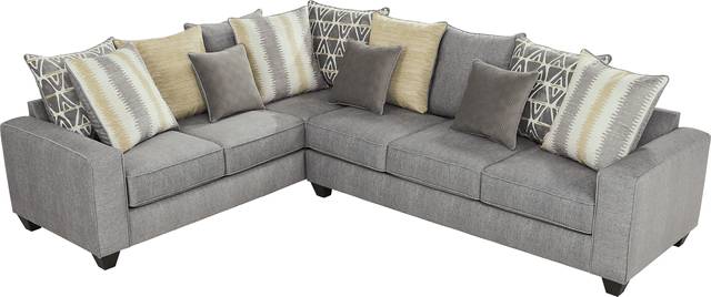 Robson Street Dark Gray 2 Pc Gel Foam Sleeper Sectional - Thumbnail - Image 3