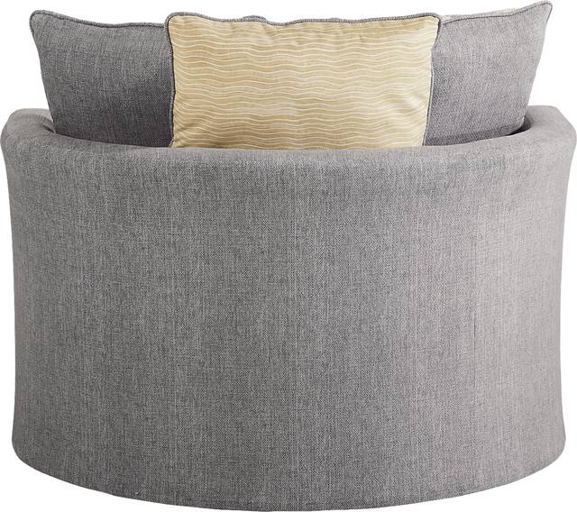 Robson Street Dark Gray Swivel Chair - Thumbnail - Image 3