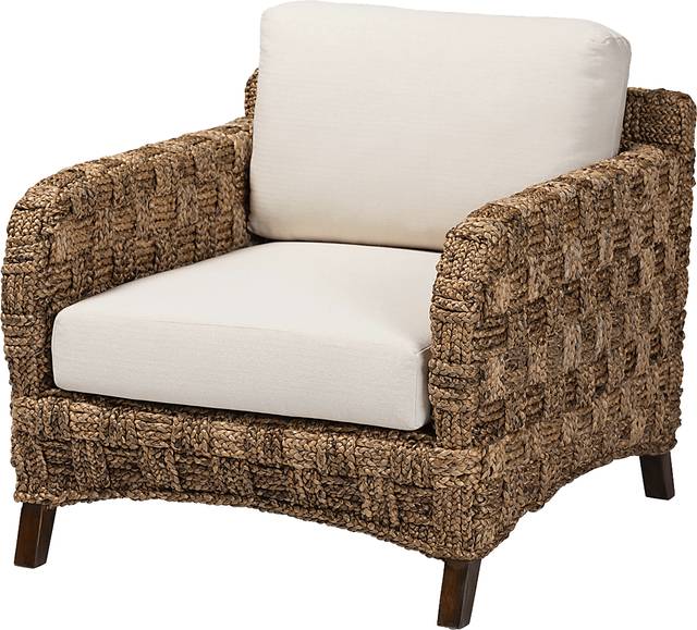 Rochambault Brown Accent Chair - Thumbnail - Image 1