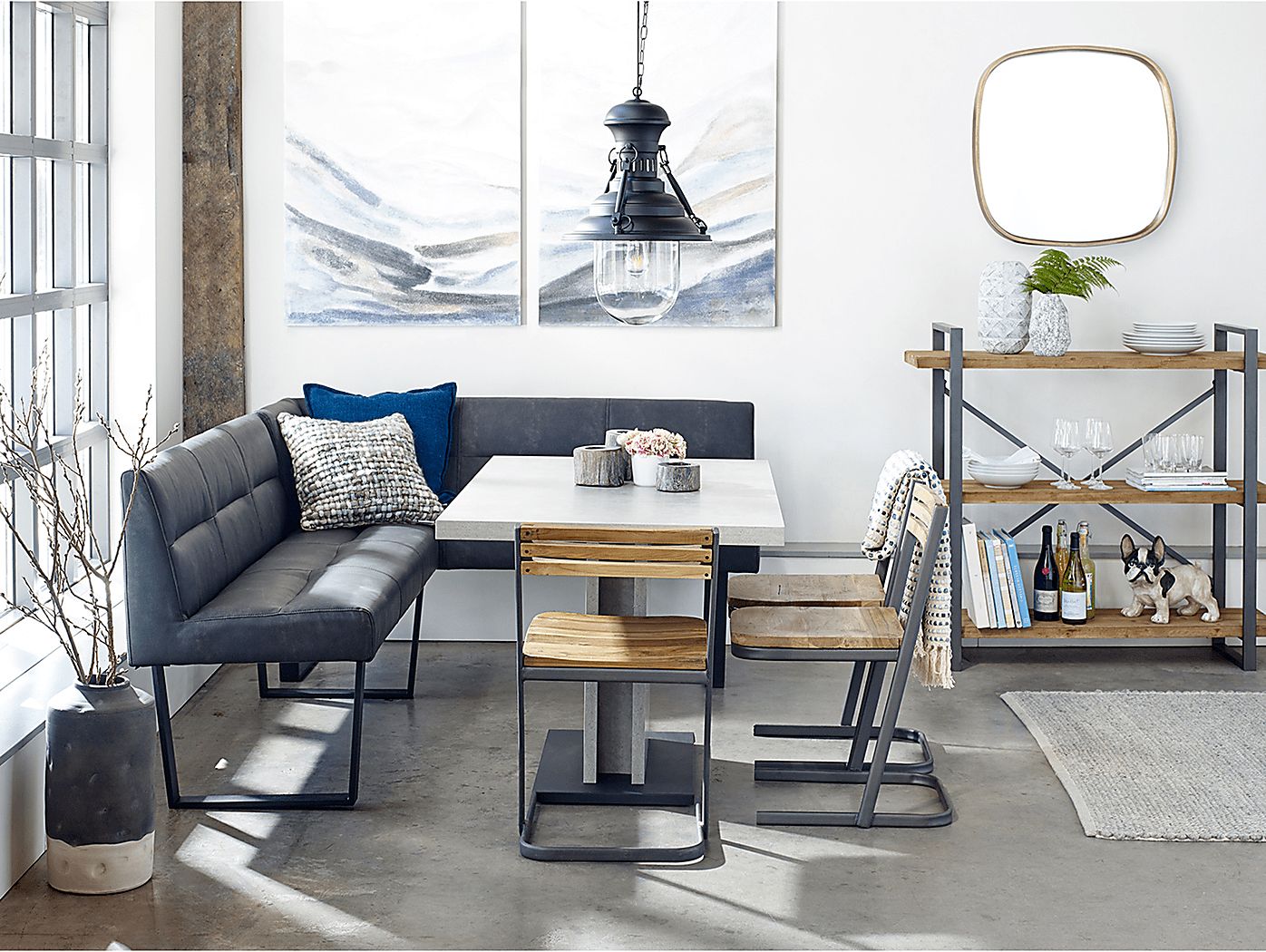 Rochdale Gray Dining Table - Thumbnail 4