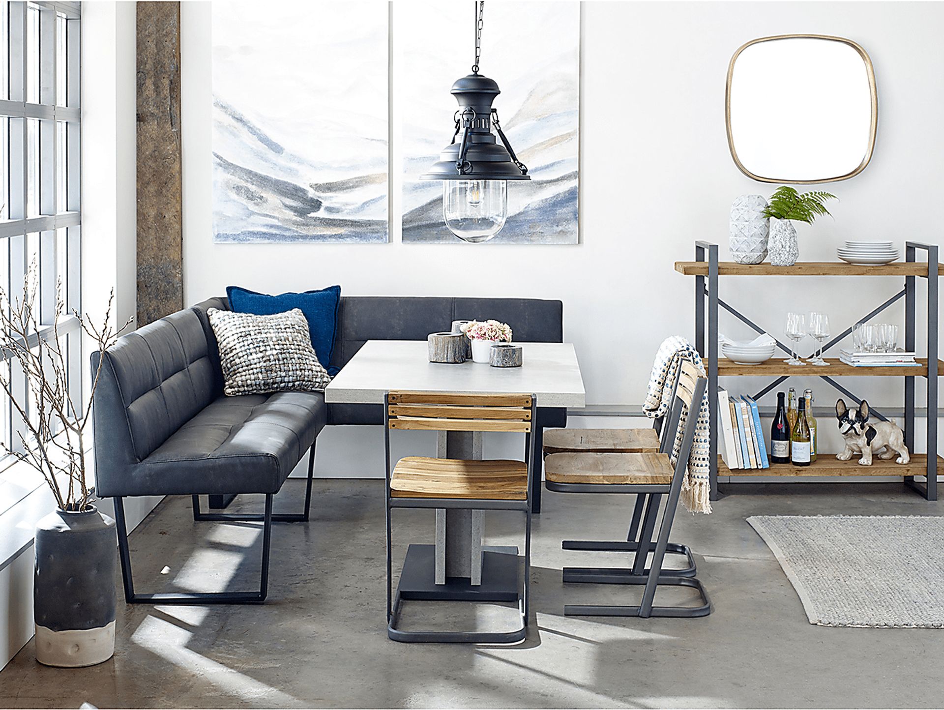 Rochdale Gray Dining Table - Image 3