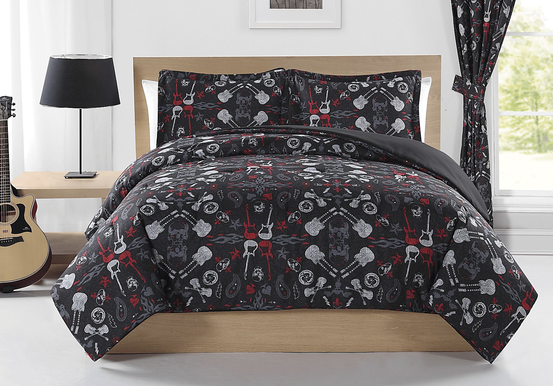 Rock Anthem Twin Bed Set - Image 1