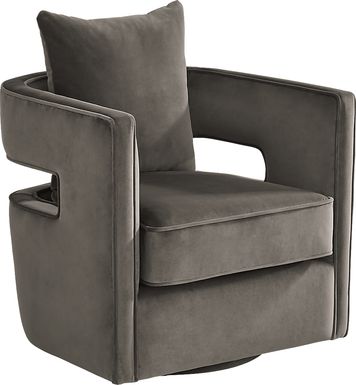 Rockaway Point Gray Accent Chair