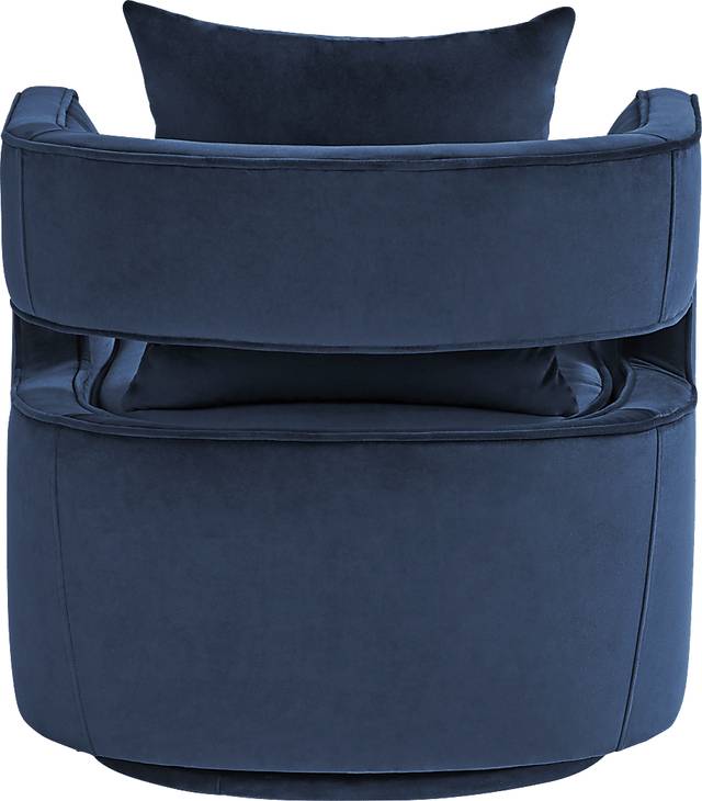 Rockaway Point Navy Accent Chair - Thumbnail - Image 3