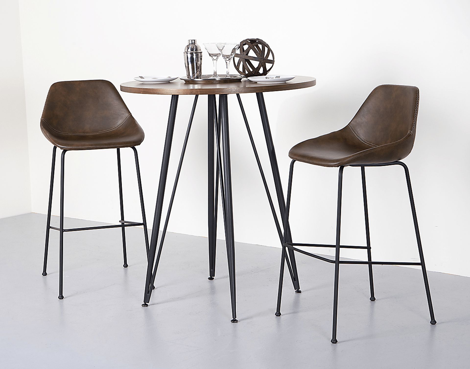 Rockcress Brown Barstool, Set of 2 - Image 2