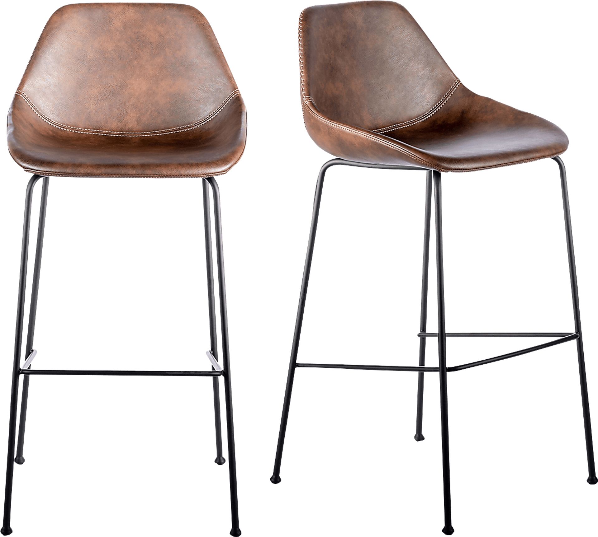 Rockcress Brown Barstool, Set of 2 - Image 1