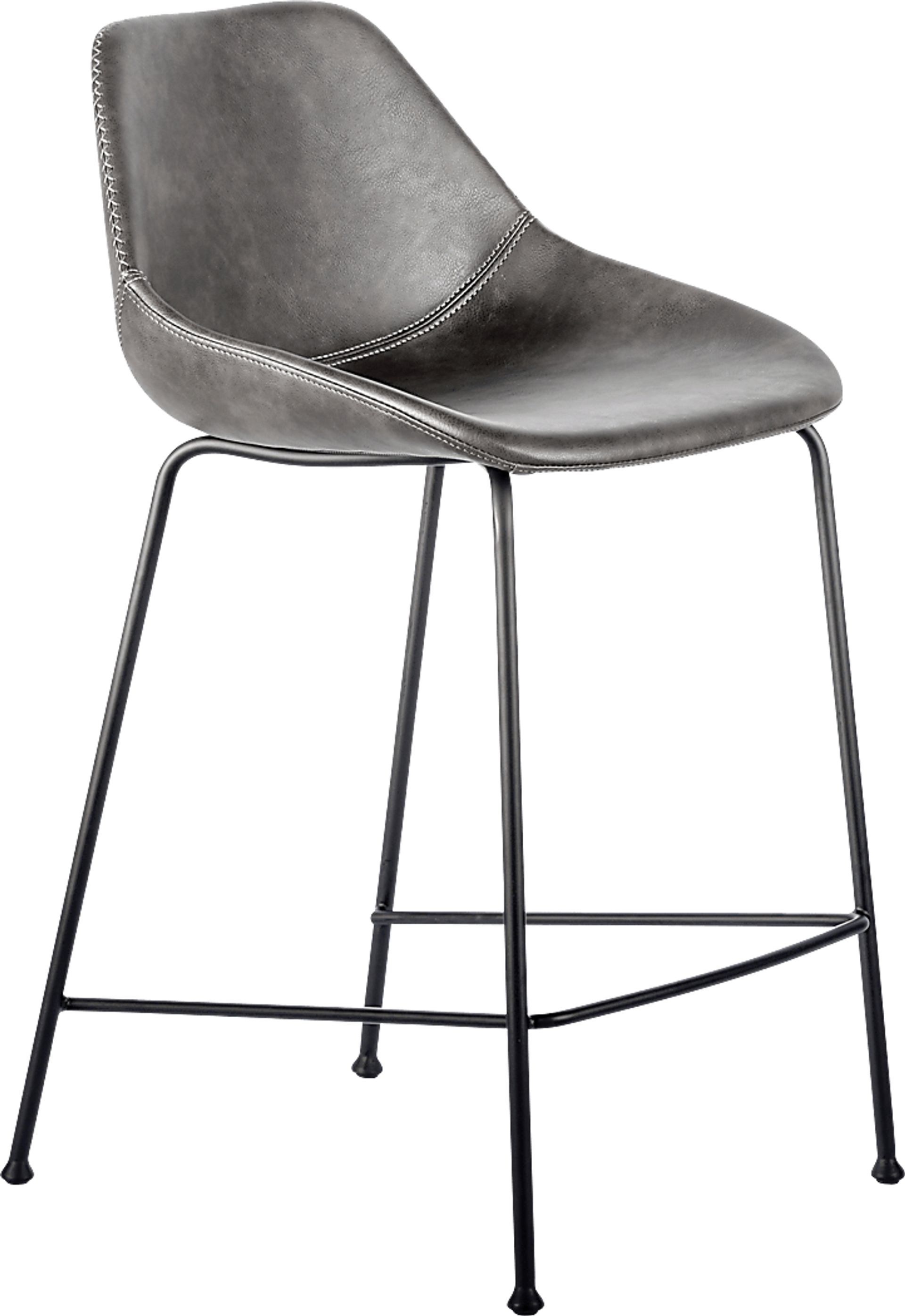 Rockcress Dark Gray Counter Stool, Set of 2 - Image 4