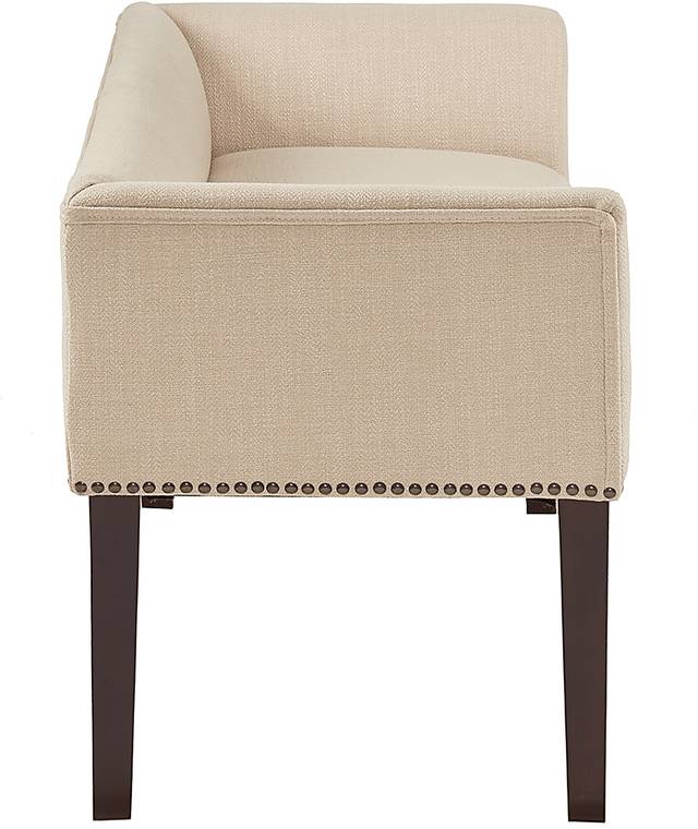 Rockglen Cream Accent Bench - Thumbnail - Image 3