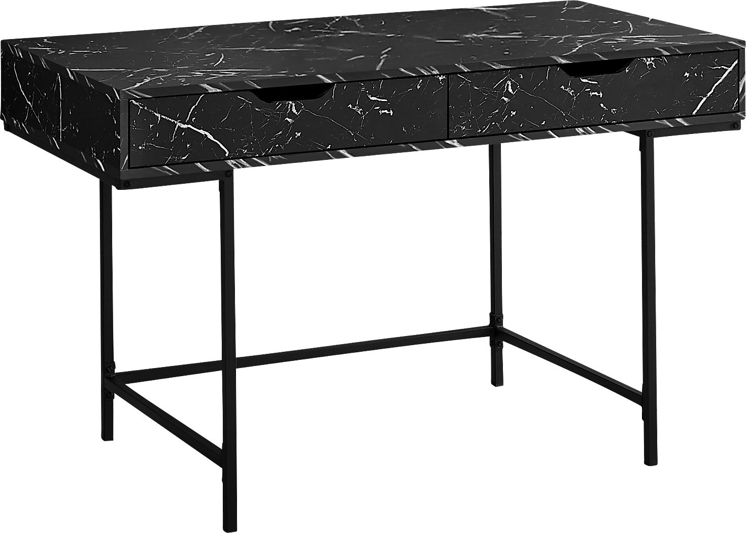 Rockmart Black Marble Desk Rooms To Go