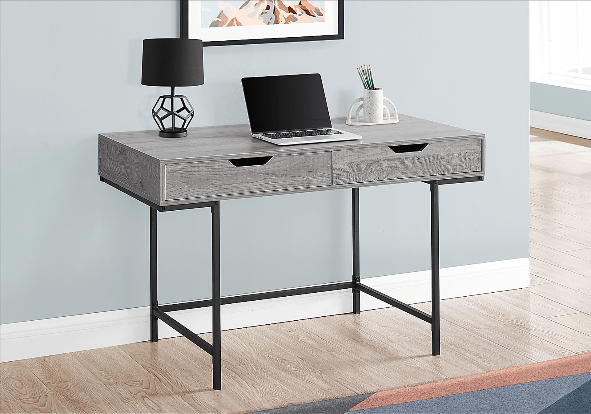 Rockmart Gray Desk - Image 2