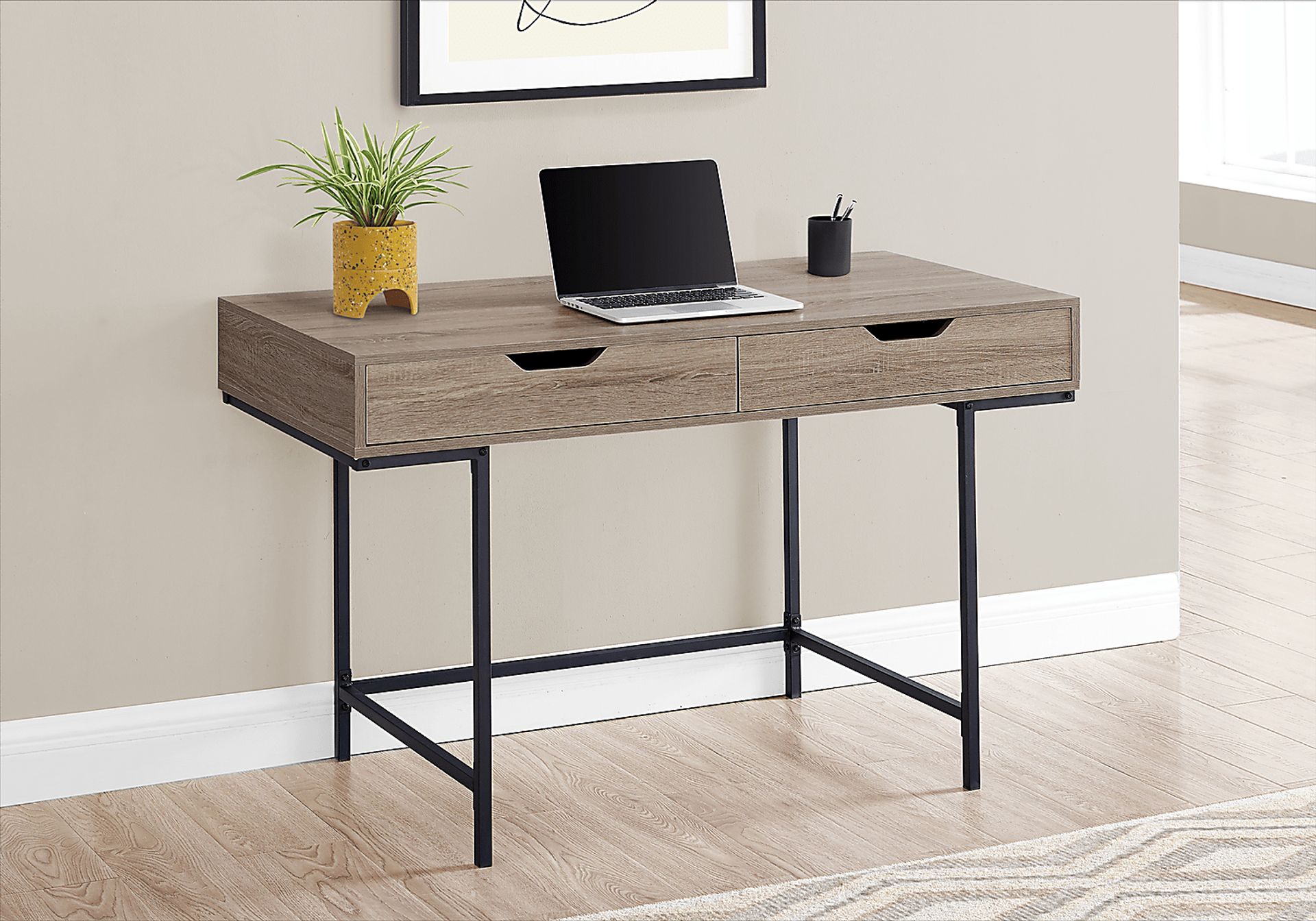 Rockmart Taupe Desk - Image 2