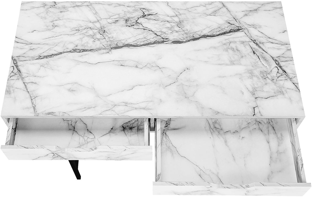 Rockmart White Marble Desk