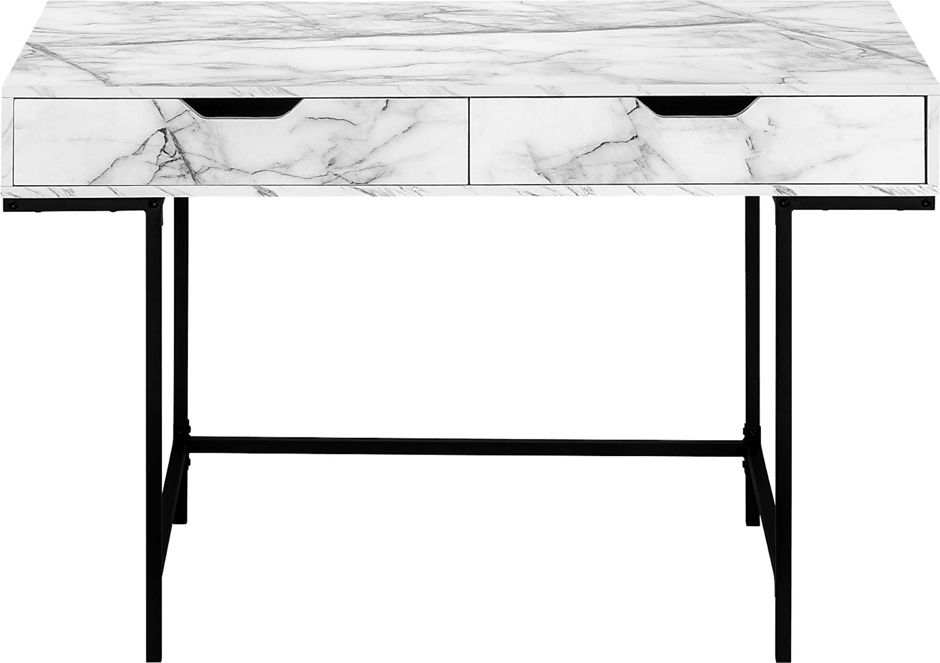 Rockmart White Marble Desk - Image 1