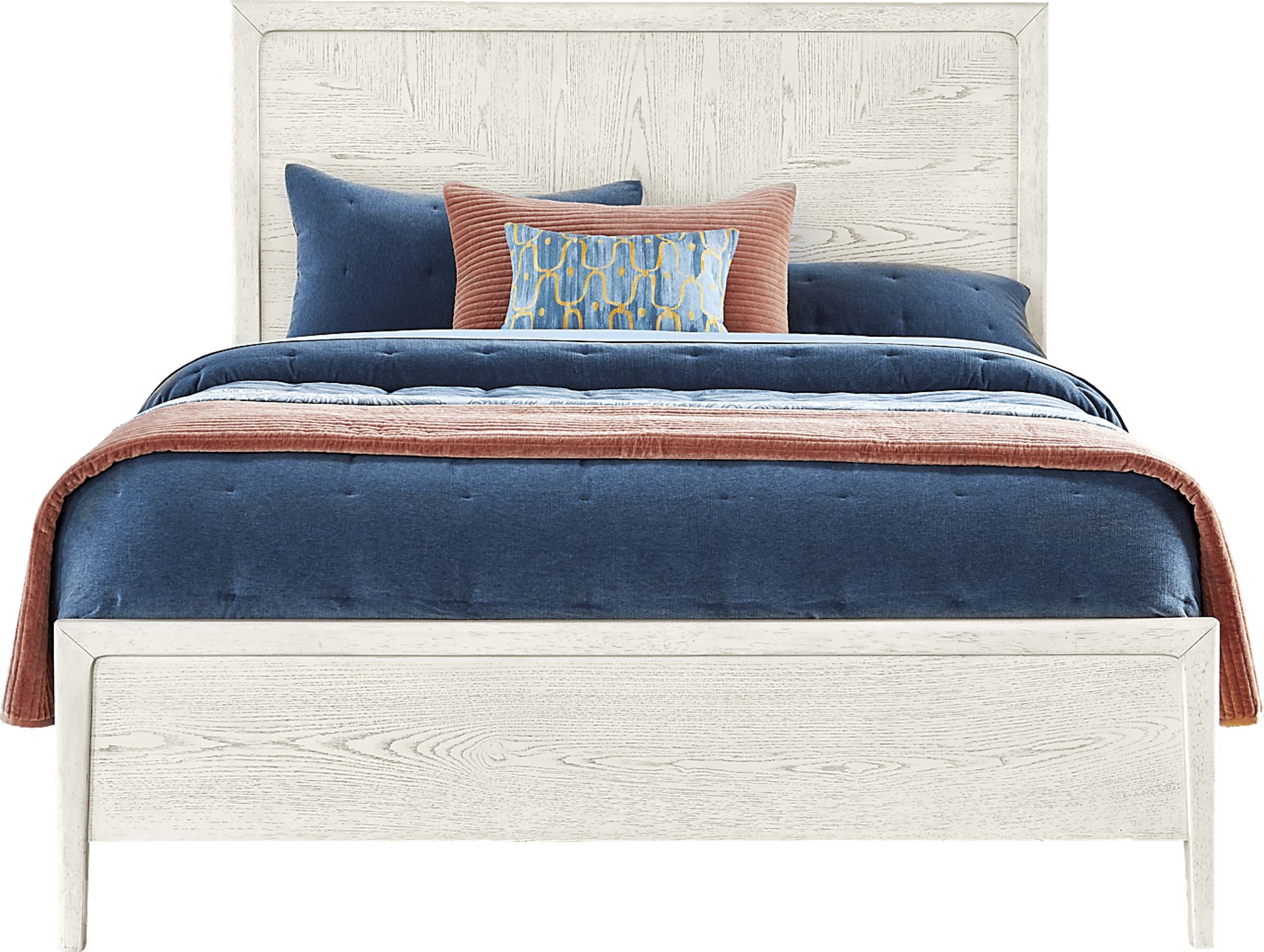 Rockport White 3 Pc Queen Panel Bed - Image 1