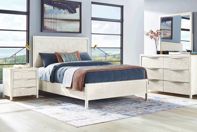Rockport White 3 Pc Queen Panel Bed - Thumbnail - Image 2