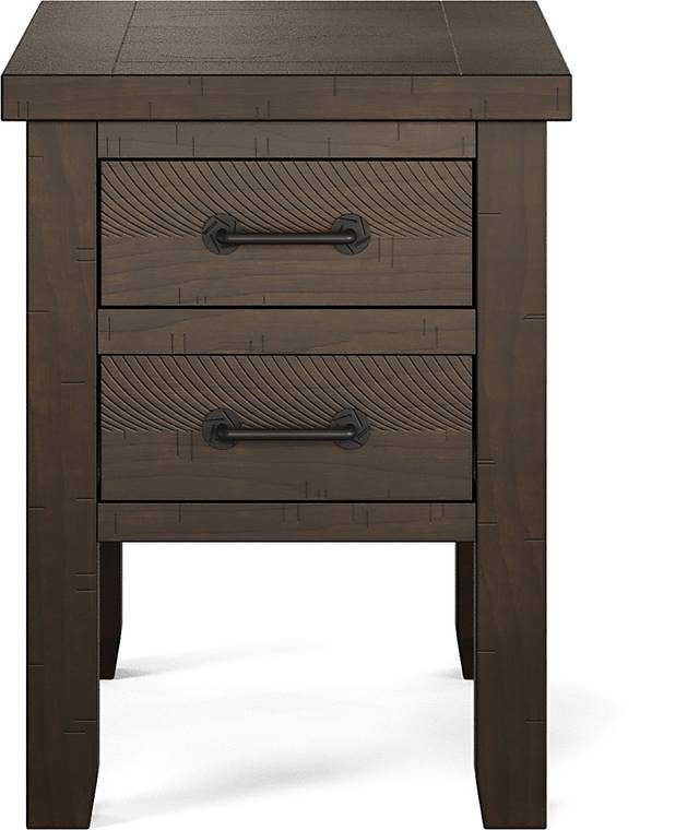 Rocky Creek Brown Chairside Table - Thumbnail - Image 2