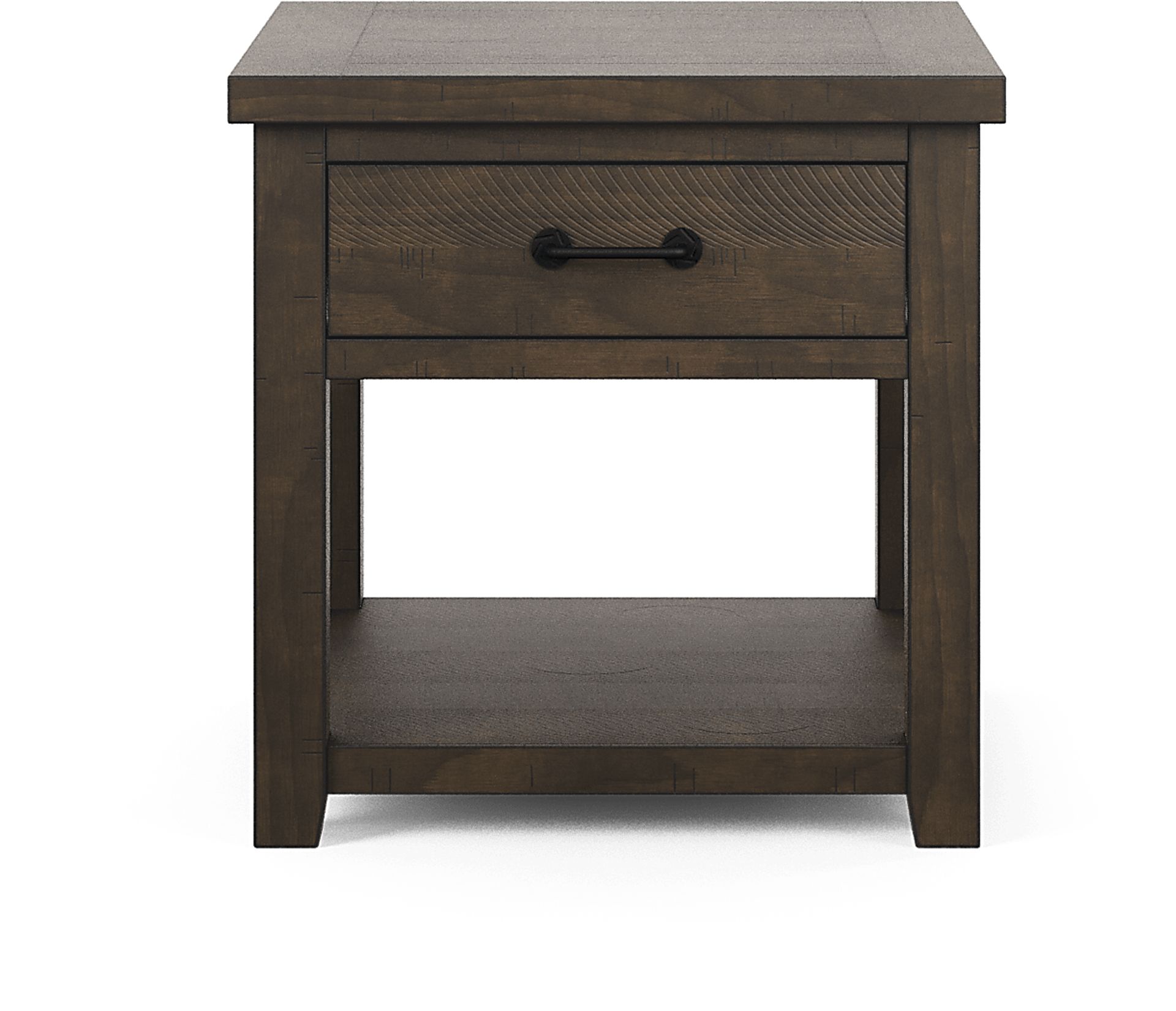 Rocky Creek Brown Dark Wood End Table | Rooms to Go